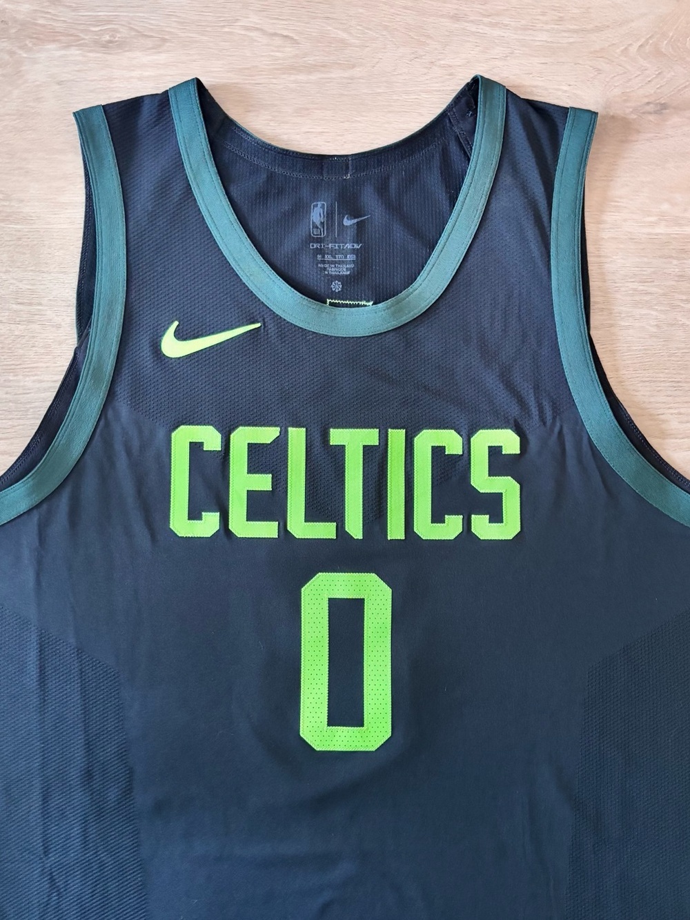 Authentic Jayson Tatum Boston Celtics Jersey Nike NBA City Edition 56 2XL - Picture 3 of 16